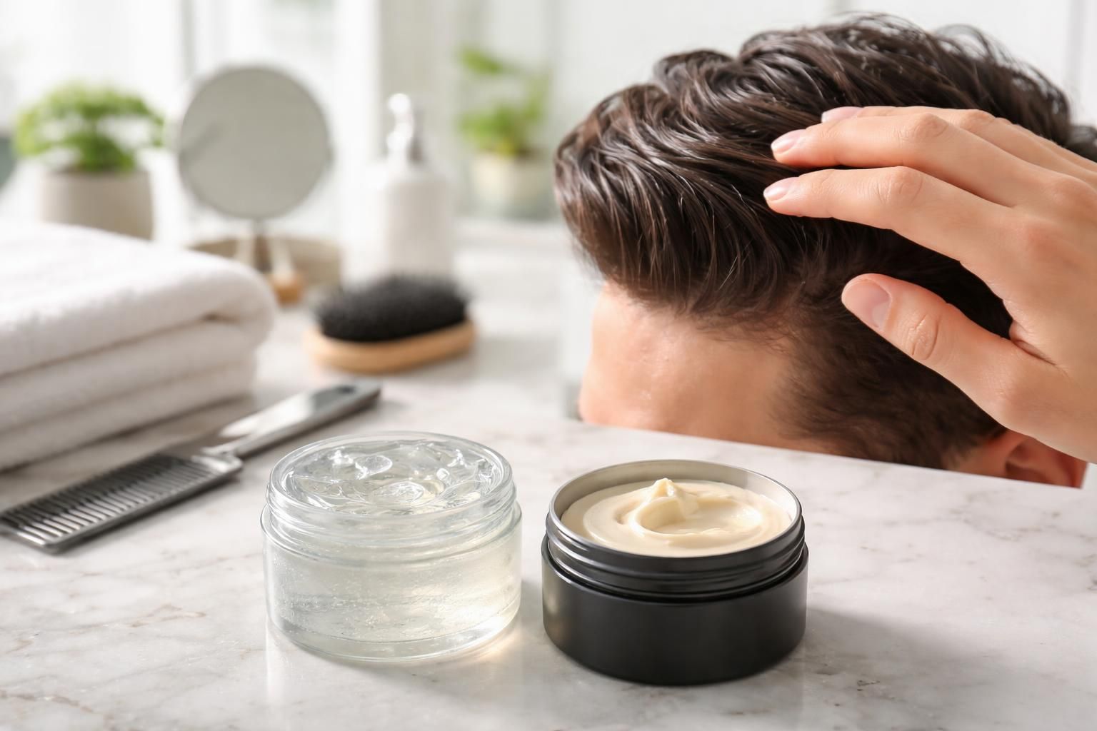 découvrez nos conseils pour choisir entre gel et cire cheveux, des produits coiffants qui assurent tenue et style tout en prenant soin de vos cheveux.
